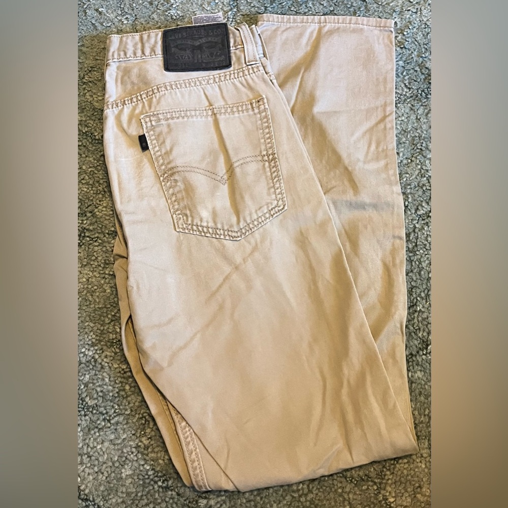Tan Kahki Levi’s 511 30x32 Mens Pants Slim Fit Used